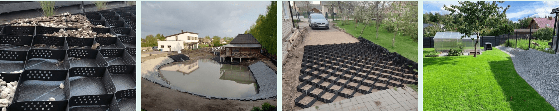 atlikti darbai naudojant geokorį